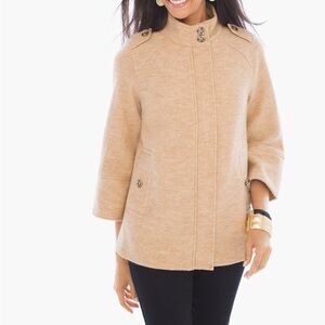Chicos Boiled Wool Jacket
